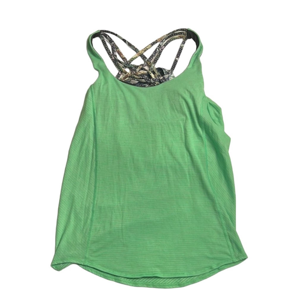 11. Lululemon Wild Tank Heathered Pistachio / Floral Sport White Multi